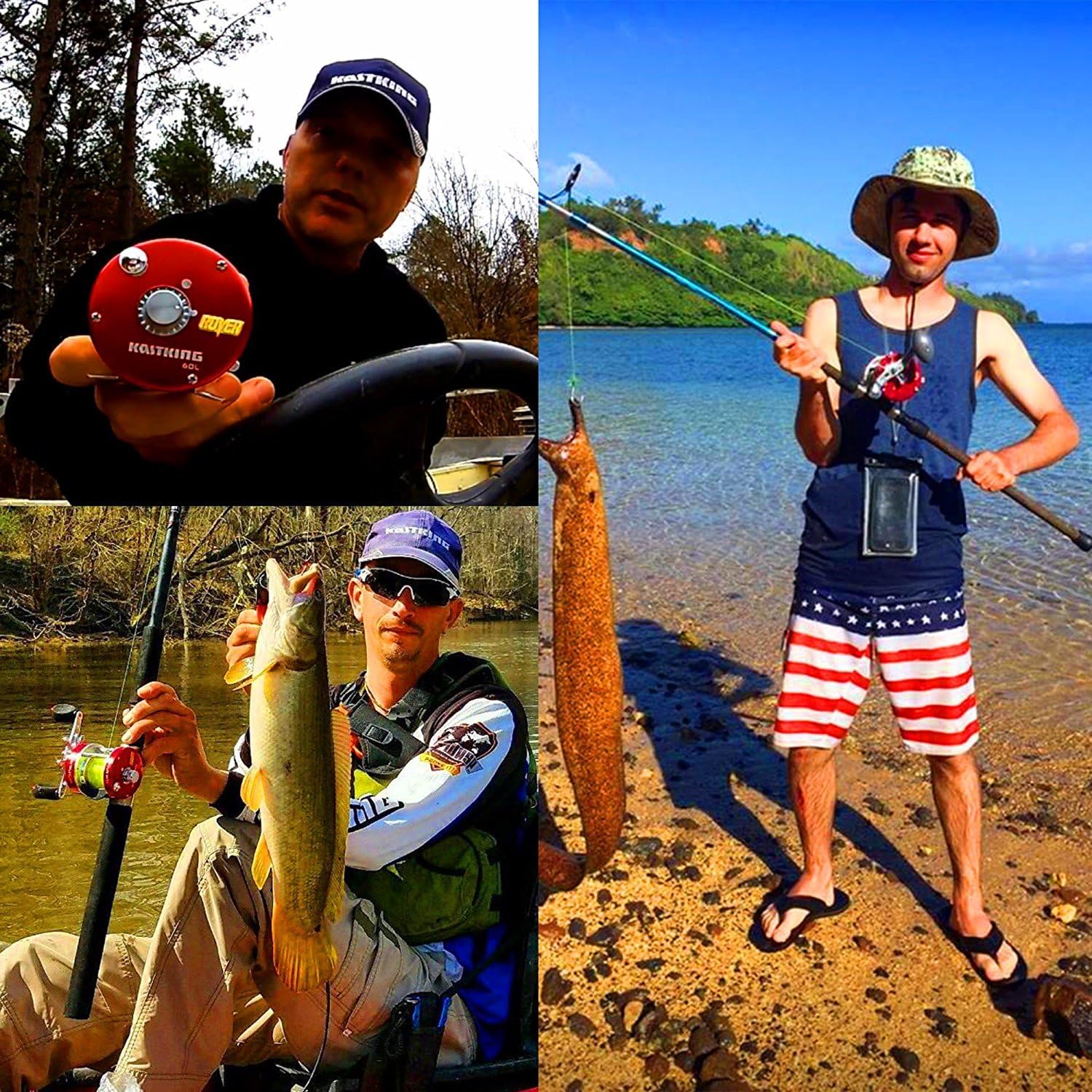 KastKing Rover Round Baitcasting Reel, Perfect Conventional Reel for Catfish, Salmon/Steelhead, Striper Bass and Inshore Saltwater Fishing - No.1 Highest Rated Conventional Reel, Reinforced Metal Body - Image 8